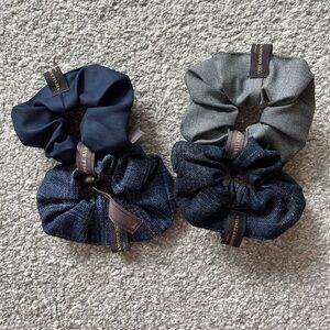NWT Luxury Italian Fabric Scrunchies. Brand is Vitale Barberis Canonico